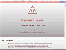 Tablet Screenshot of galerie-lacaux.com